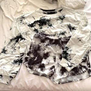 Tie dye two piece lounge set NWOT
